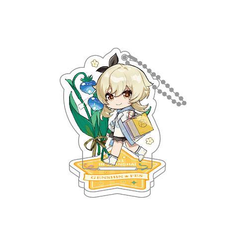 PRE ORDINE - Genshin Impact Genshin Fes 2021 Acrylic Figure & Keychain Traveler Lumine 9 cm