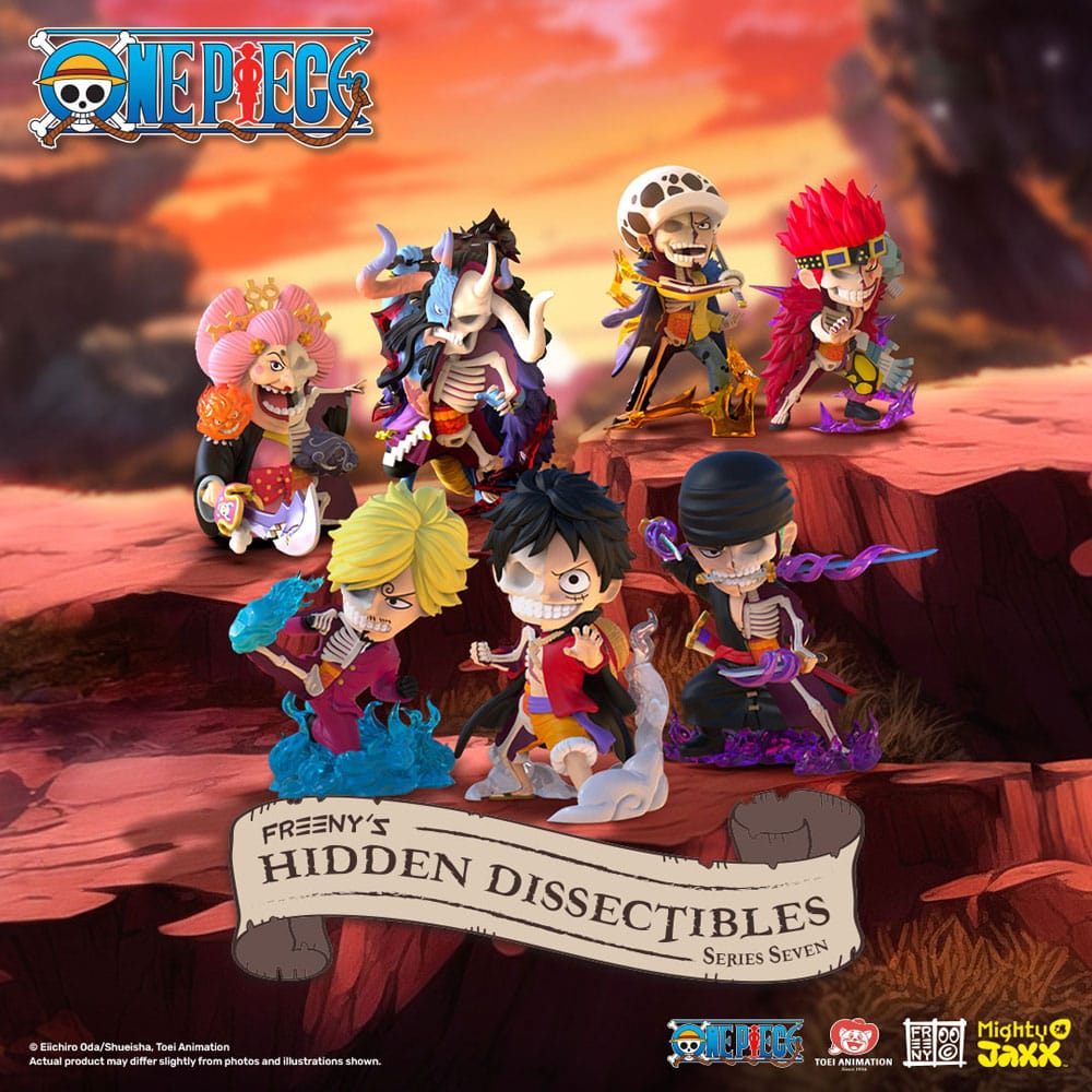 PRE ORDINE - One Piece: Freeny's Hidden Dissectibles Wano 4 inch Vinyl Figure Blind Box Display (6)