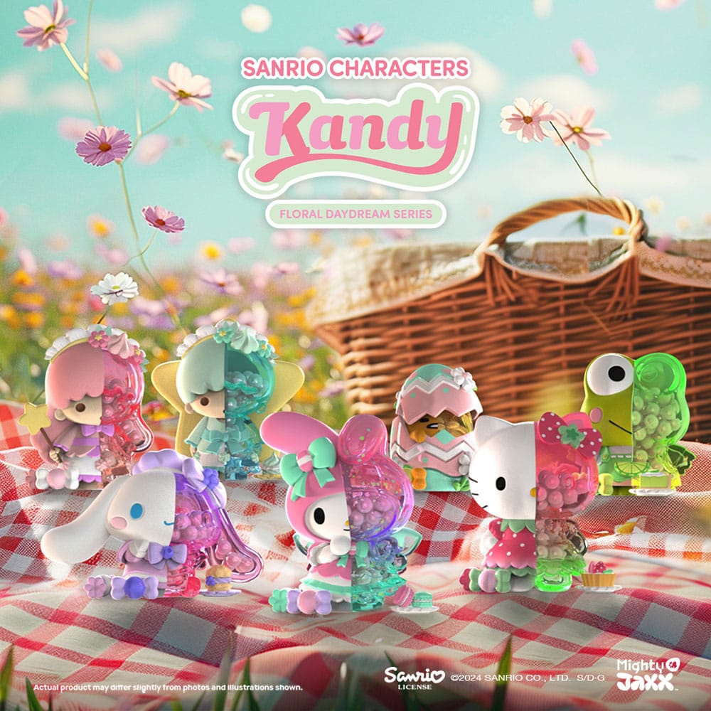 PRE ORDINE - Sanrio Floral Daydream Series Kandy 4 inch Vinyl Figure Blind Box Display (6)