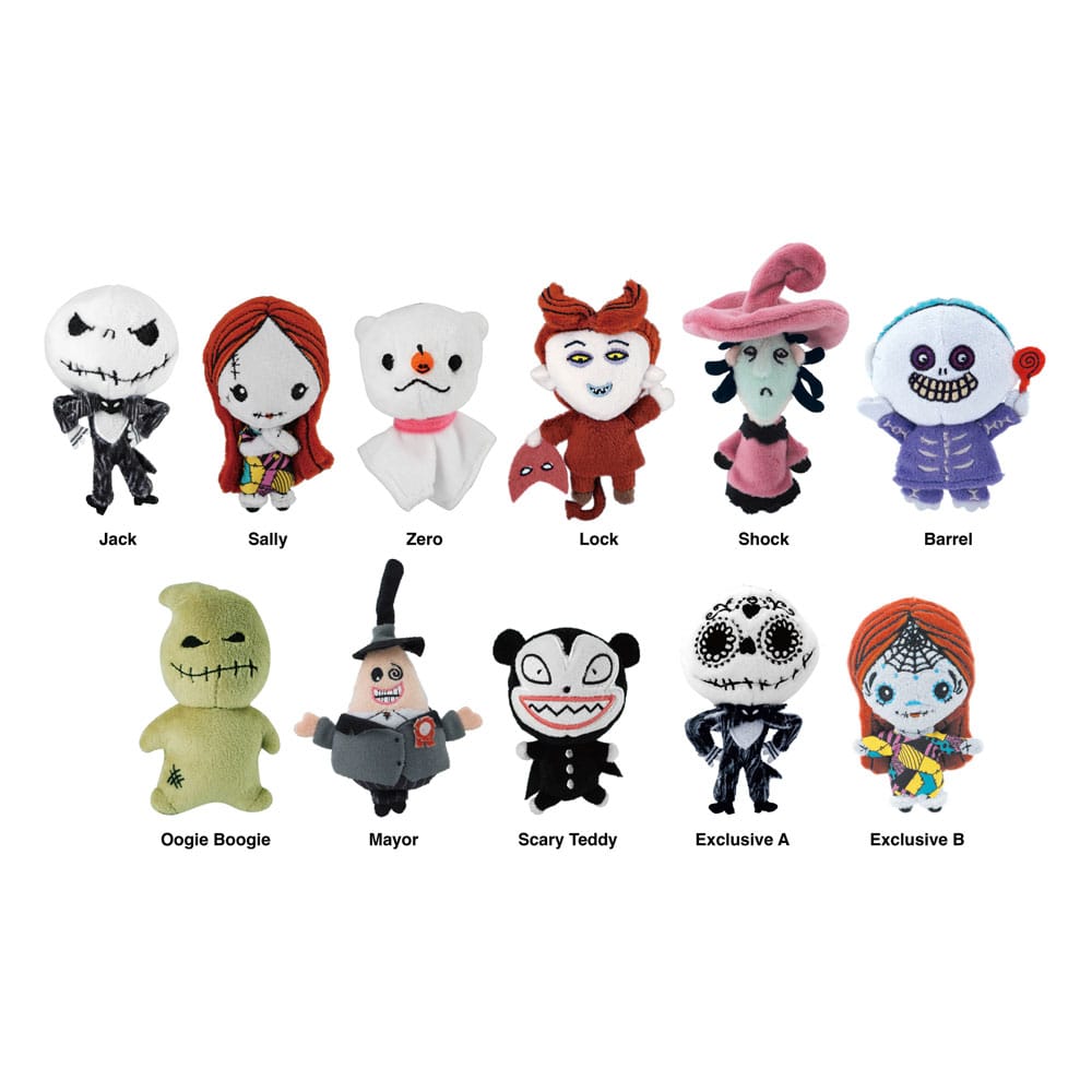 PRE ORDINE - Nightmare before Christmas Plush Bag Clips Display (24)