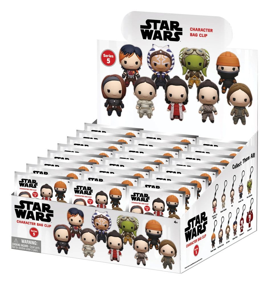 PRE ORDINE - Woman of Star Wars 3D PVC Bag Clips Series Blind Bag Display (24)