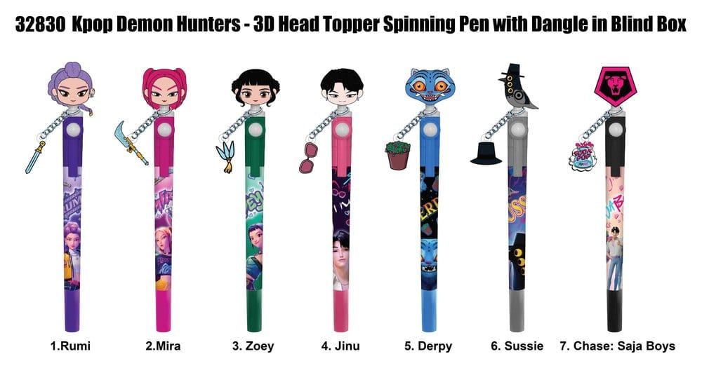 PRE ORDINE - K-Pop Demon Hunter 3D Head Topper Pen Display (16)