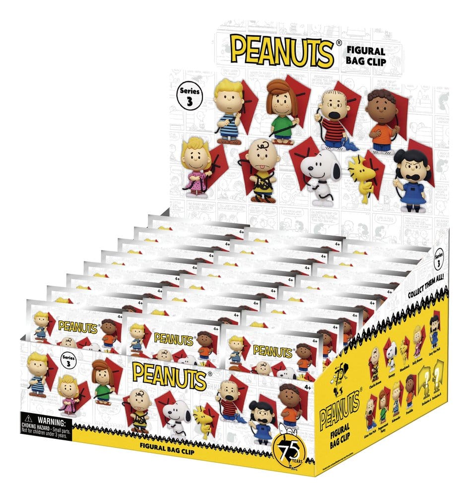 PRE ORDINE - Snoopy 3D PVC Bag Clips Series 3 Blind Bag Display (24)