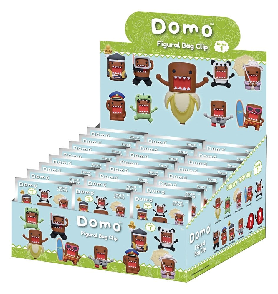 PRE ORDINE - Domo-kun 3D PVC Bag Clips Series 1 Display (24)