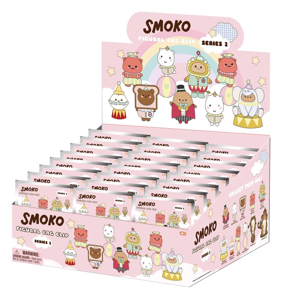 PRE ORDINE - Smoko 3D PVC Bag Clips Series 2 Display (24)