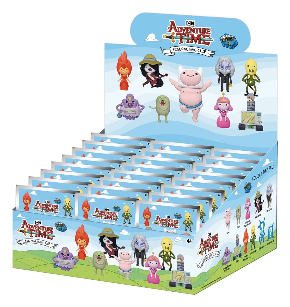 PRE ORDINE - Adventure Time 3D PVC Bag Clips Series 2 Blind Bag Display (24)