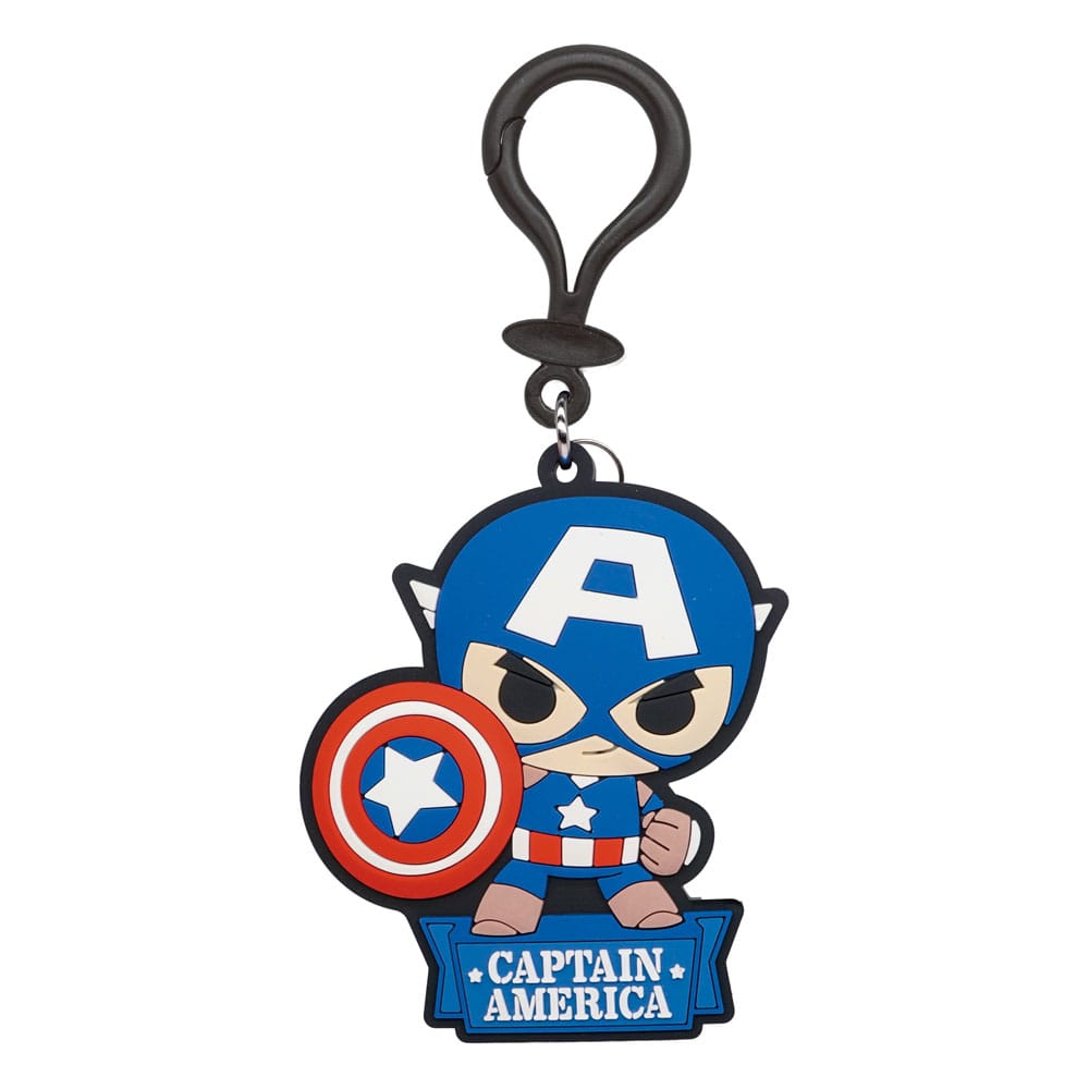 PRE ORDINE - Marvel Soft Touch PVC Bag Clip Captain America