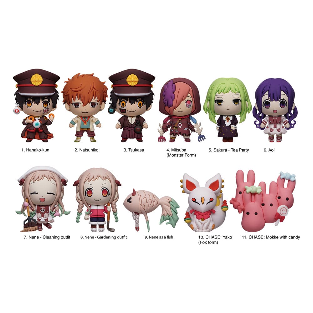 PRE ORDINE - Toilet-Bound Hanako-kun 3D PVC Bag Clips Series 2 Display (24)