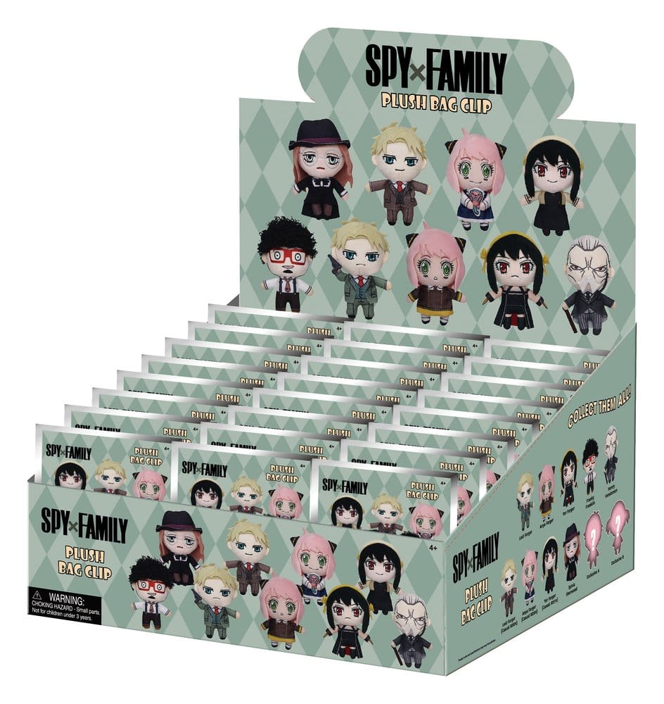 PRE ORDINE - Spy x Family Plush Bag Clips Display (24)