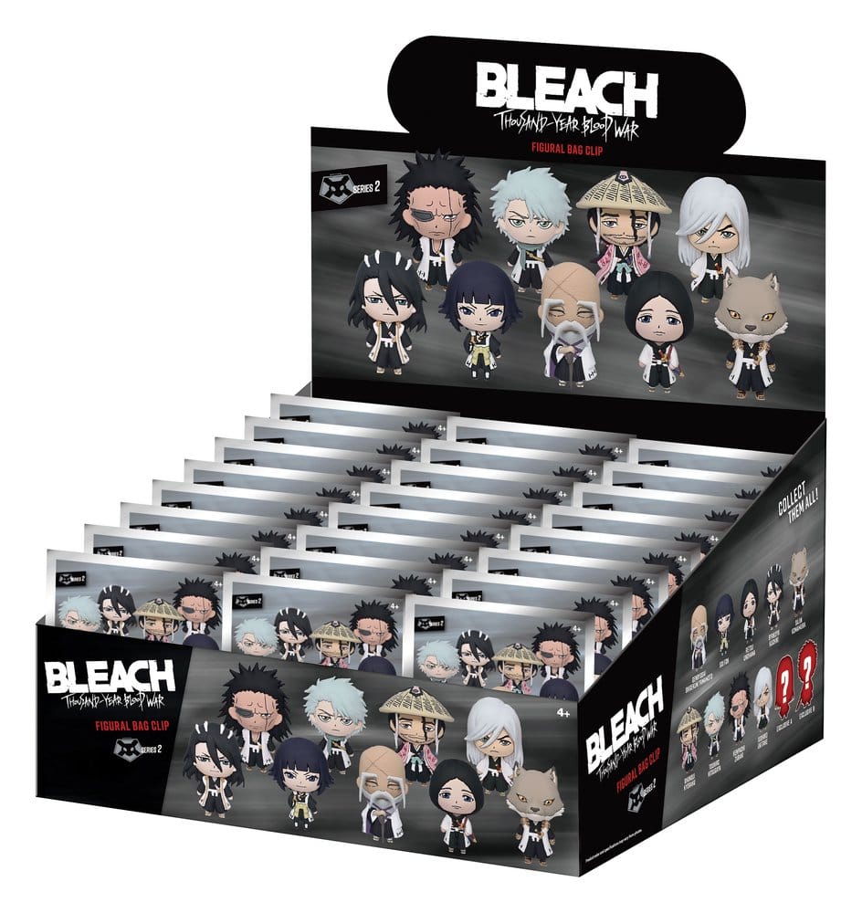 PRE ORDINE - Bleach Thousand-Year Blood War 3D PVC Bag Clips Series 2 Display (24)