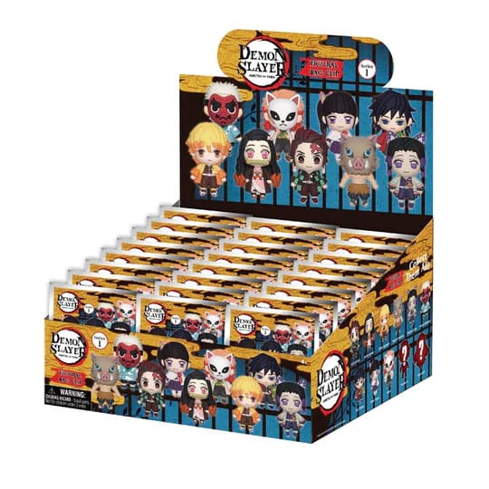 PRE ORDINE - Demon Slayer: Kimetsu no Yaiba 3D PVC Bag Clips Display (24)