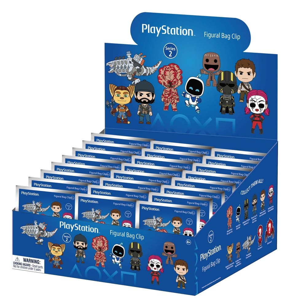 PRE ORDINE - Sony PlayStation 3D PVC Bag Clips Series 2 Display (24)