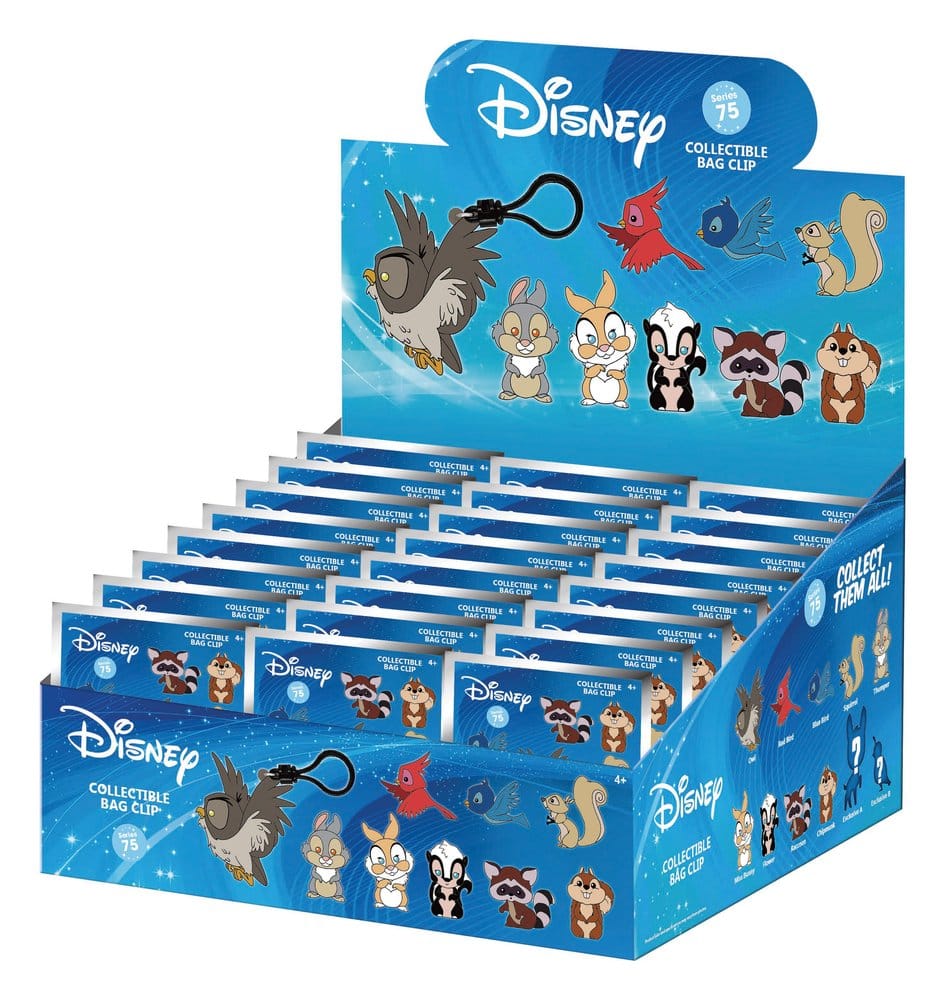 PRE ORDINE - Disney 3D PVC Bag Clips Woodland Characters Series 76 Display (24)