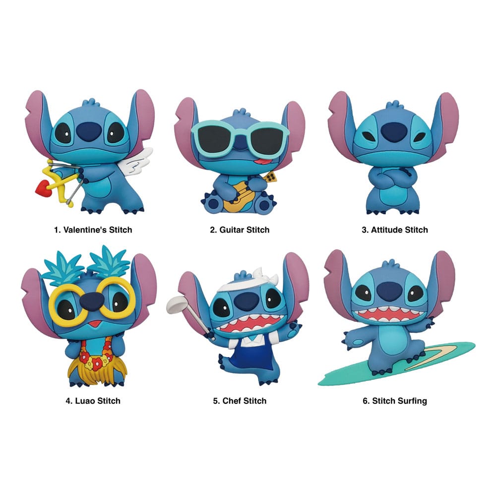PRE ORDINE - Lilo & Stitch 3D 3D Magnets Series 2 Display (12)