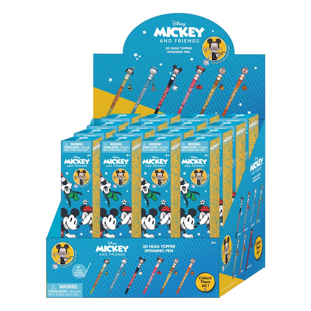 PRE ORDINE - Micky and Friends 3D Head Topper Spinning Pen