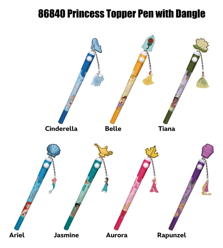 PRE ORDINE - Princess 3D Head Topper Spinning Pen Display (16)