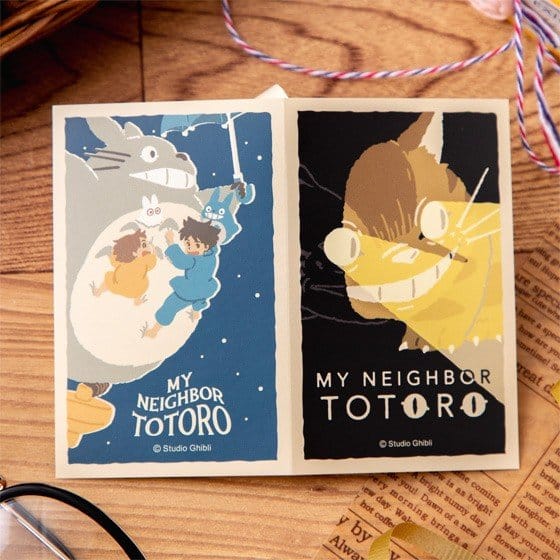 PRE ORDINE - My Neighbor Totoro Sticker Catbus & Flying Totoro Retro