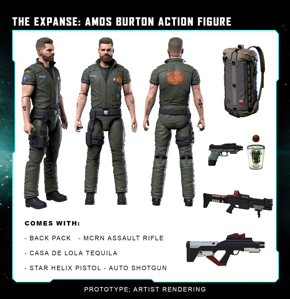 PRE ORDINE - The Expanse Action Figure Amos Burton 20 cm