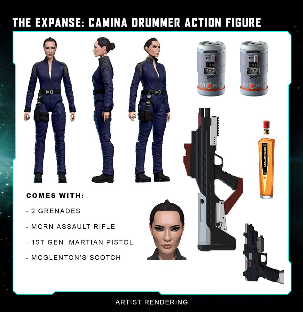 PRE ORDINE - The Expanse Action Figure Camina Drummer 20 cm