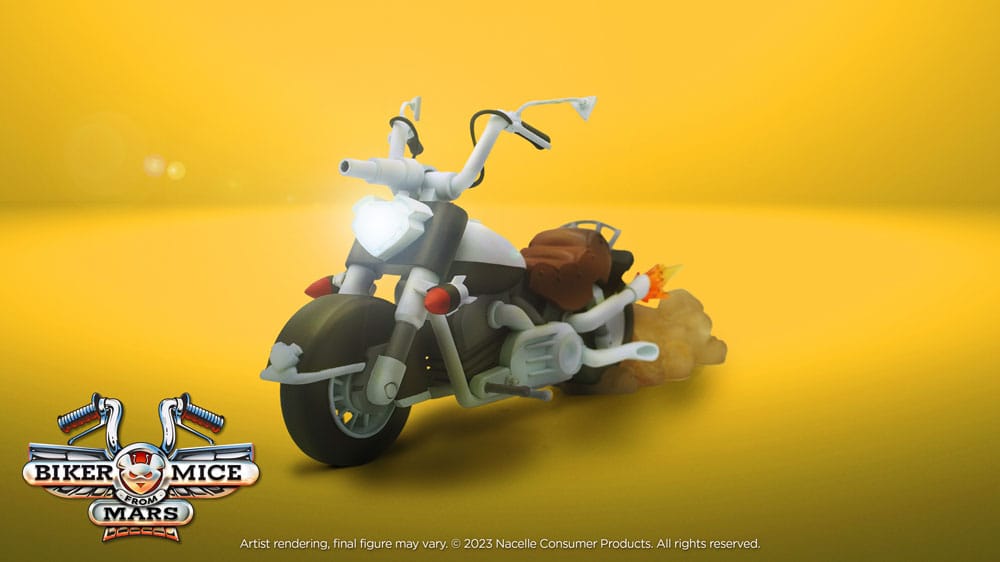 PRE ORDINE - Biker Mice From Mars Vehicle Throttle's Martian Monster Bike 23 cm