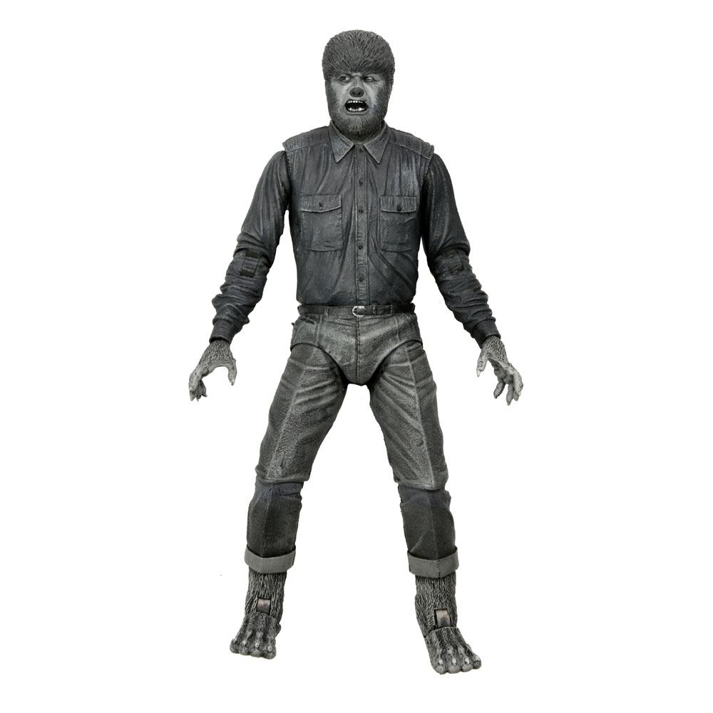 PRE ORDINE - Universal Monsters Action Figure Ultimate The Wolf Man (Black & White) 18 cm