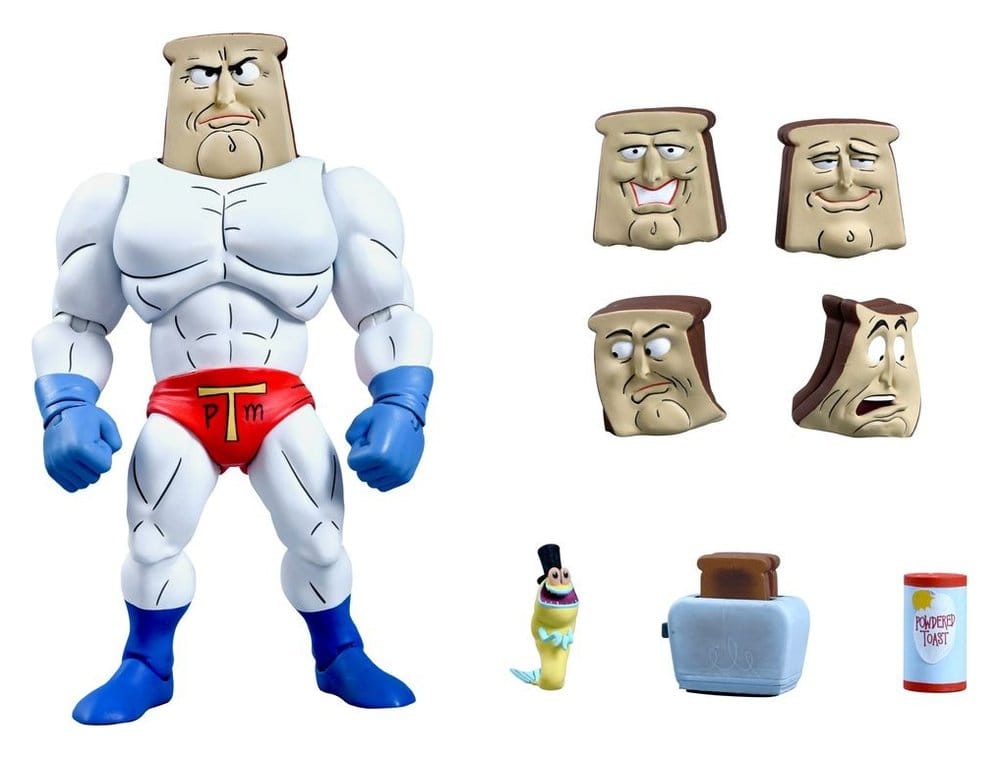 PRE ORDINE - The Ren & Stimpy Show Action Figure Ultimate Powdered Toast Man 18 cm