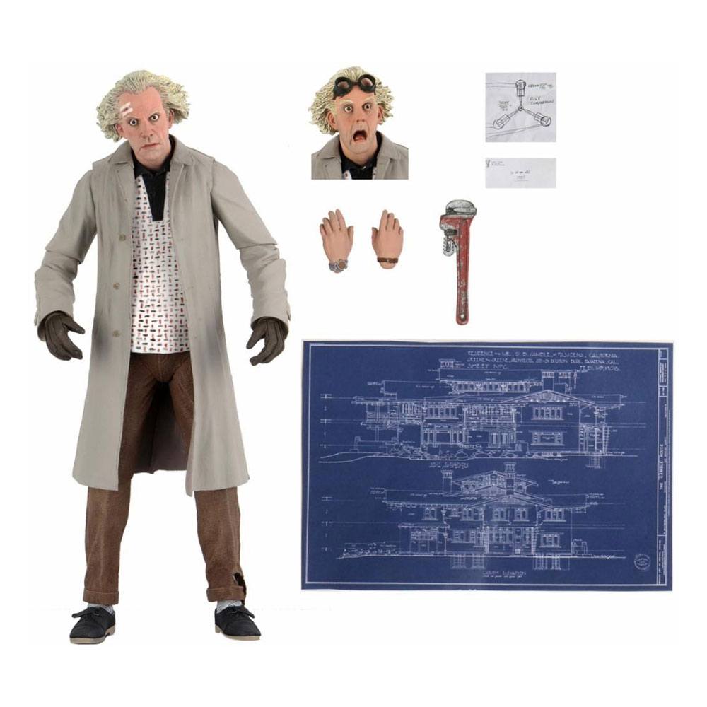PRE ORDINE - Back to the Future Action Figure Ultimate Doc Brown 18 cm