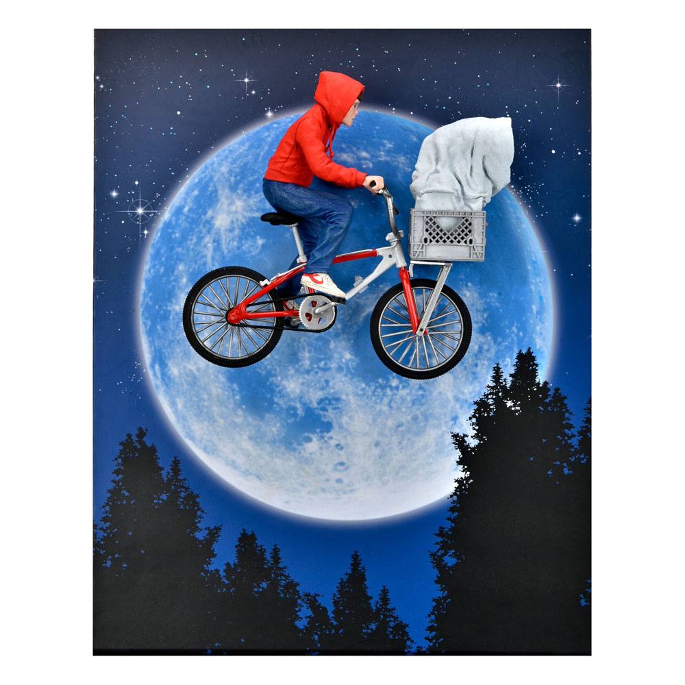 PRE ORDINE - E.T. the Extra-Terrestrial Action Figure Elliott & E.T. on Bicycle 13 cm