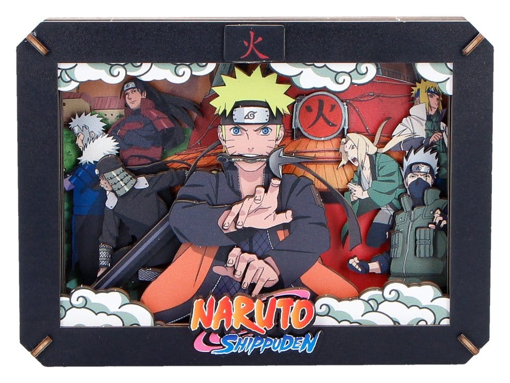 PRE ORDINE - Naruto Model Kit Wooden Theatre Hokage (Medium) 10 cm