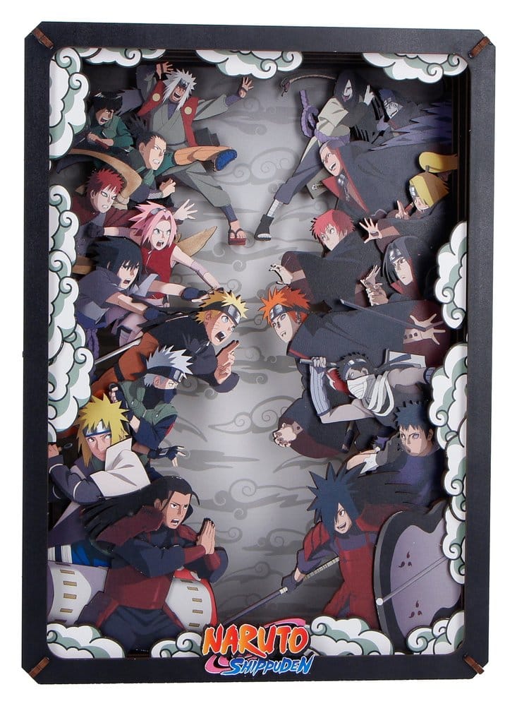 PRE ORDINE - Naruto Model Kit Wooden Theatre Combat (Large) 26 cm