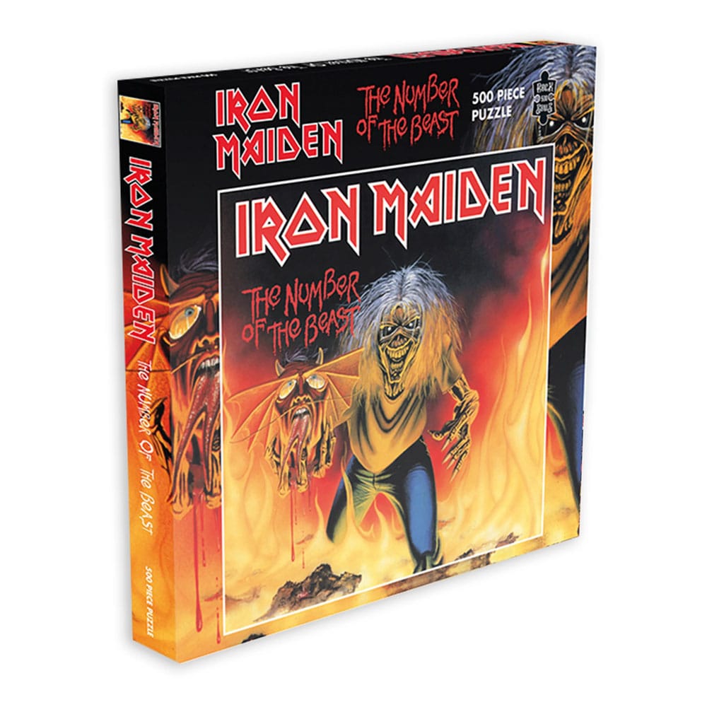 PRE ORDINE - Iron Maiden Rock Saws Jigsaw Puzzle The Number of the Beast Single (500 pieces)