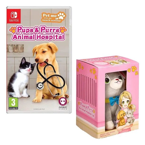 PRE ORDINE - Pups & Purrs Animal Hospital Videogame with plush figure Cat