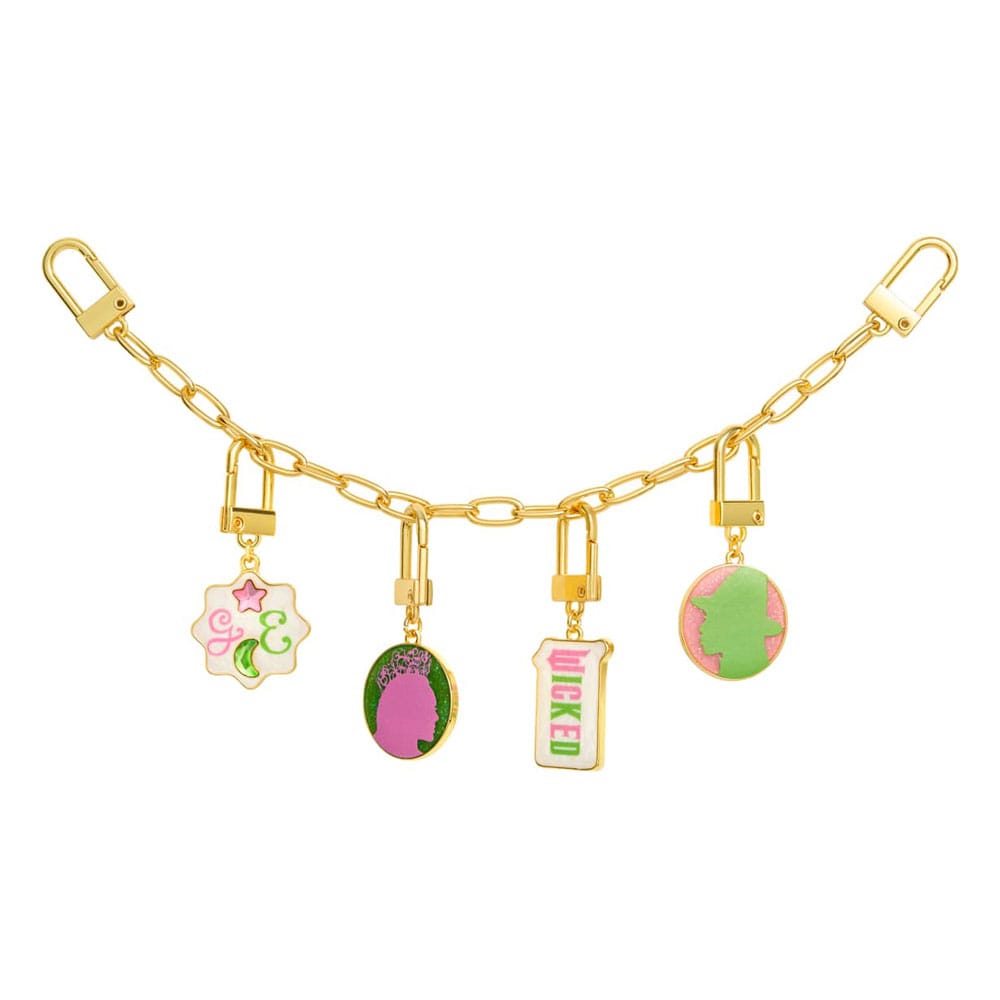 PRE ORDINE - Wicked: For Good Unlimited Charms Trunk Bracelet Charm Pink Goes with Green