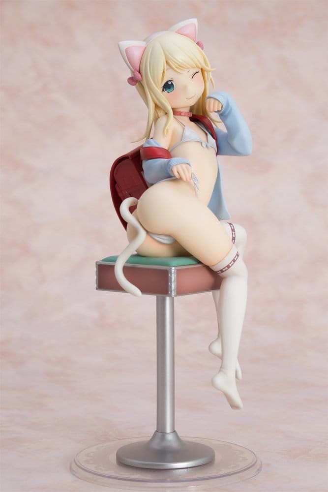 PRE ORDINE - Hatsukoi Ribbon PVC Figure 1/6 Yuu White cat Ver. 25 cm