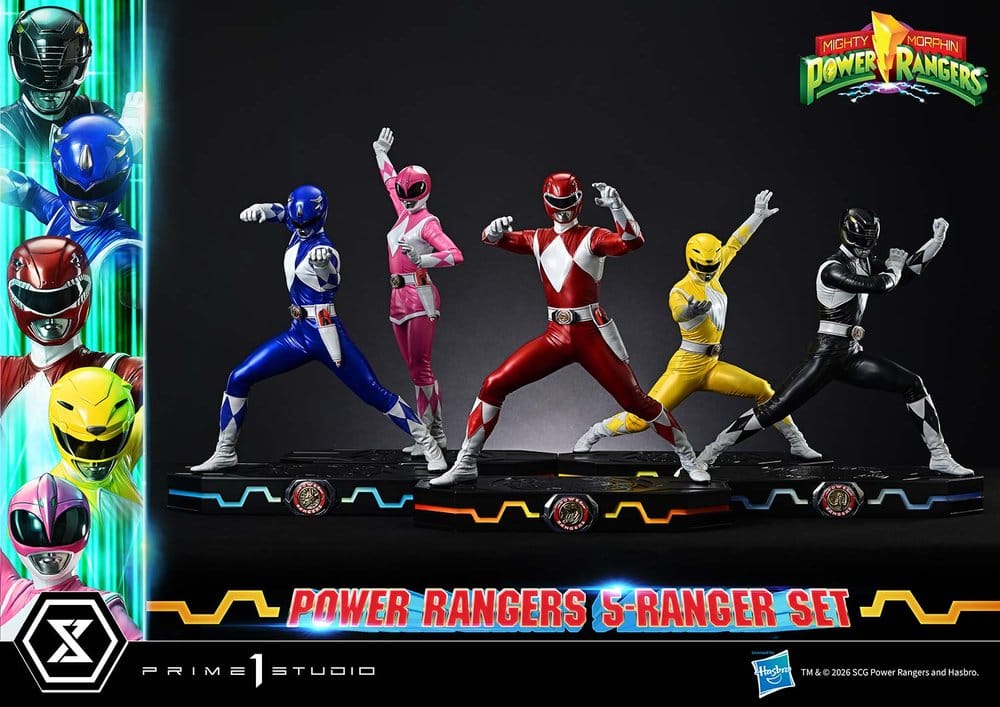 PRE ORDINE - Mighty Morphin Power Rangers Premium Masterline Set of 5 Statues 1/4 57 cm