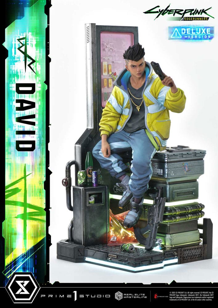 PRE ORDINE - Cyberpunk: Edgerunners Real Elite Masterline Series Statue 1/4 David Bonus Version 58 cm