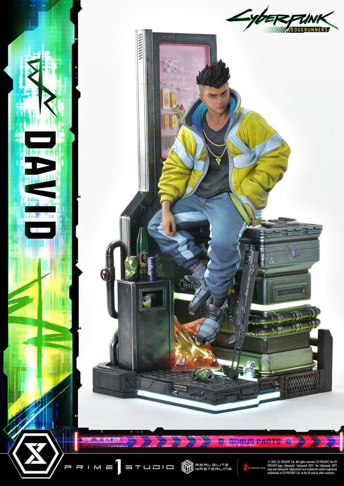 PRE ORDINE - Cyberpunk: Edgerunners Real Elite Masterline Series Statue 1/4 David Deluxe Bonus Version 58 cm