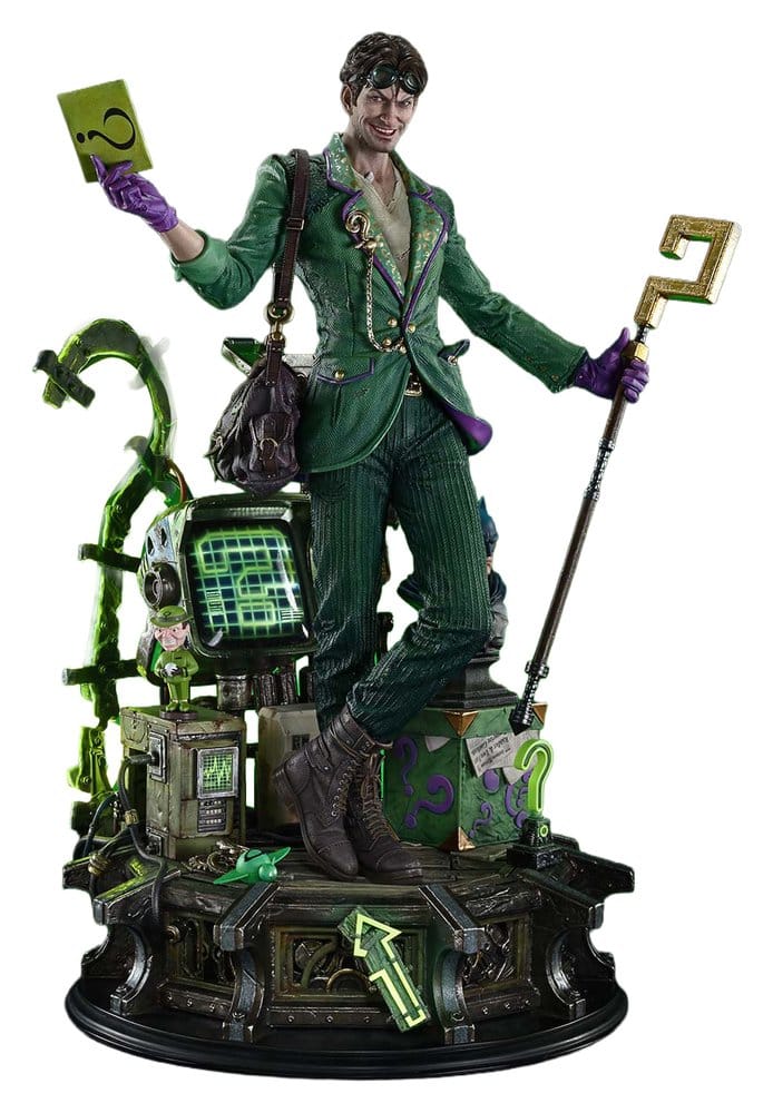 PRE ORDINE - DC Comics Real Elite Masterline Series Statue 1/3 The Riddler All In One (Design by Carlos D'Anda) Deluxe Version 74 cm