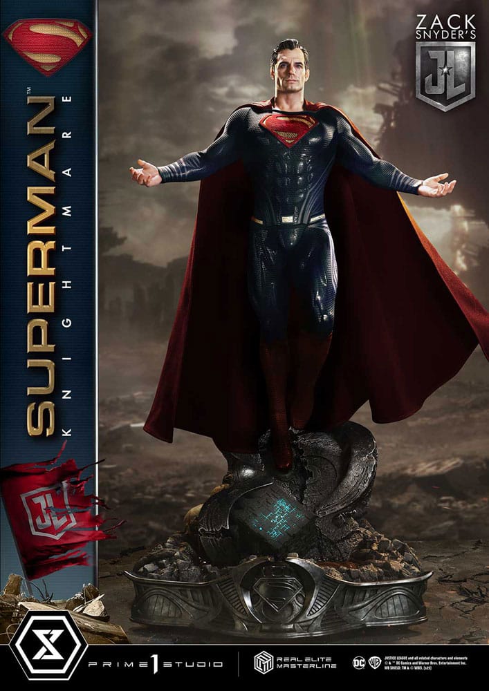 PRE ORDINE - Zack Snyder's Justice League Real Elite Masterline Series Statue 1/3 Superman Knightmare Color Edition 95 cm