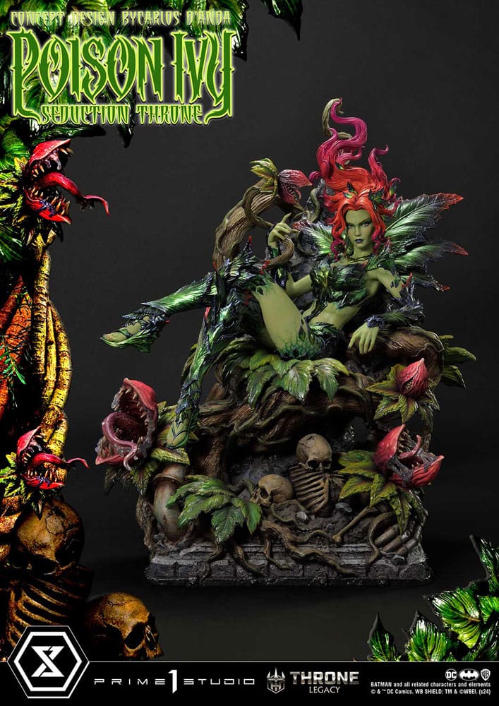 PRE ORDINE - DC Comics Throne Legacy Collection Statue 1/4 Batman Poison Ivy Seduction Throne 55 cm