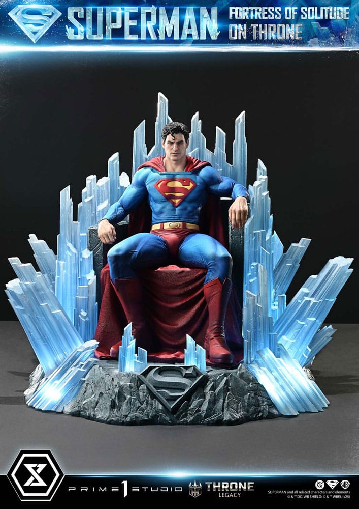 PRE ORDINE - DC Comics Throne Legacy Collection Statue Statue 1/4 Superman Fortress of Solitude on Throne (Design by Gabriele Dell'Otto) 52 cm