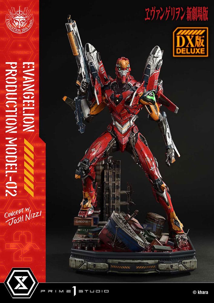 PRE ORDINE - Rebuild of Evangelion Ultimate Diorama Masterline Series Statue Evangelion Production Model-02 (Concept By Josh Nizzi) Deluxe Version 73 cm