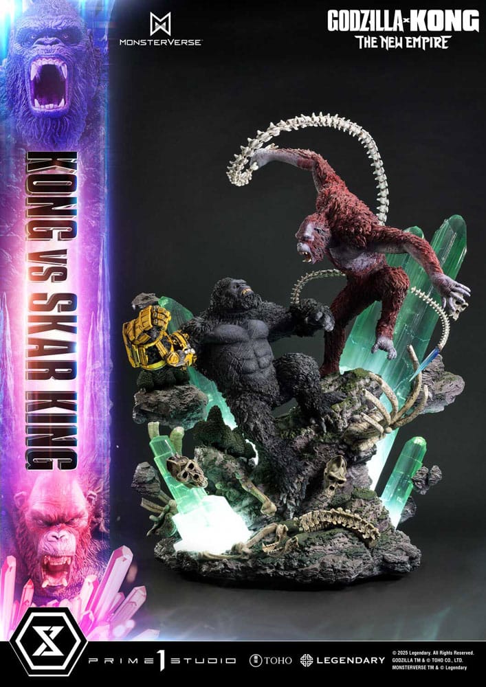 PRE ORDINE - Godzilla x Kong: The New Empire Ultimate Diorama Masterline Series Statue Kong vs Skar King Bonus Version 104 cm