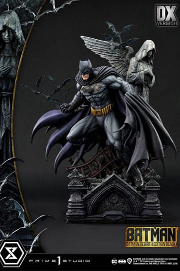 PRE ORDINE - Batman Ultimate Premium Masterline Series Statue 1/4 Batman Rebirth Edition Black Deluxe Version 71 cm