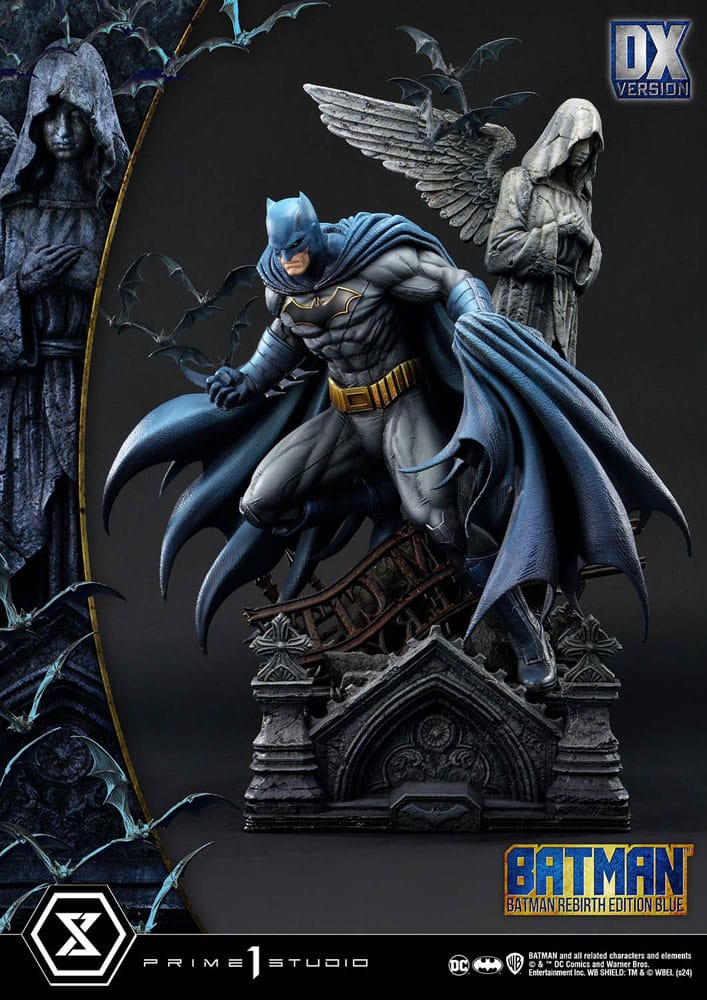 PRE ORDINE - Batman Ultimate Premium Masterline Series Statue 1/4 Batman Rebirth Edition Blue Deluxe Version 71 cm
