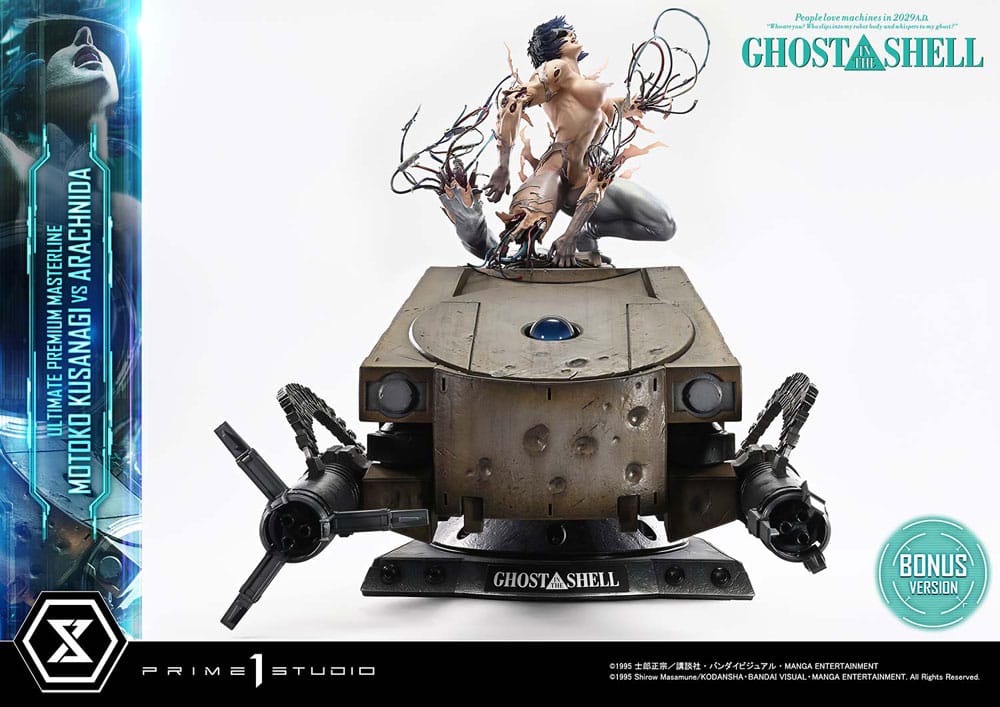 PRE ORDINE - Ghost in the Shell Ultimate Premium Masterline Series Statue 1/4 Motoko Kusanagi vs Arachnida Bonus Version 68 cm