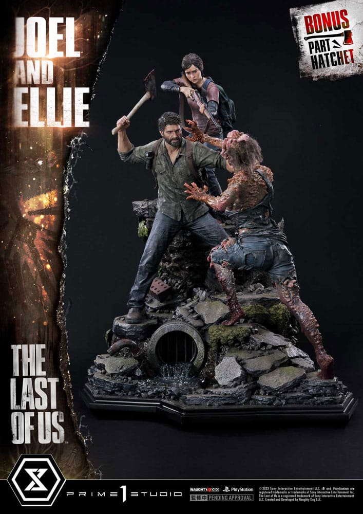 PRE ORDINE - The Last of Us Part I Ultimate Premium Masterline Series Statue Joel & Ellie Deluxe Bonus Version (The Last of Us Part I) 73 cm
