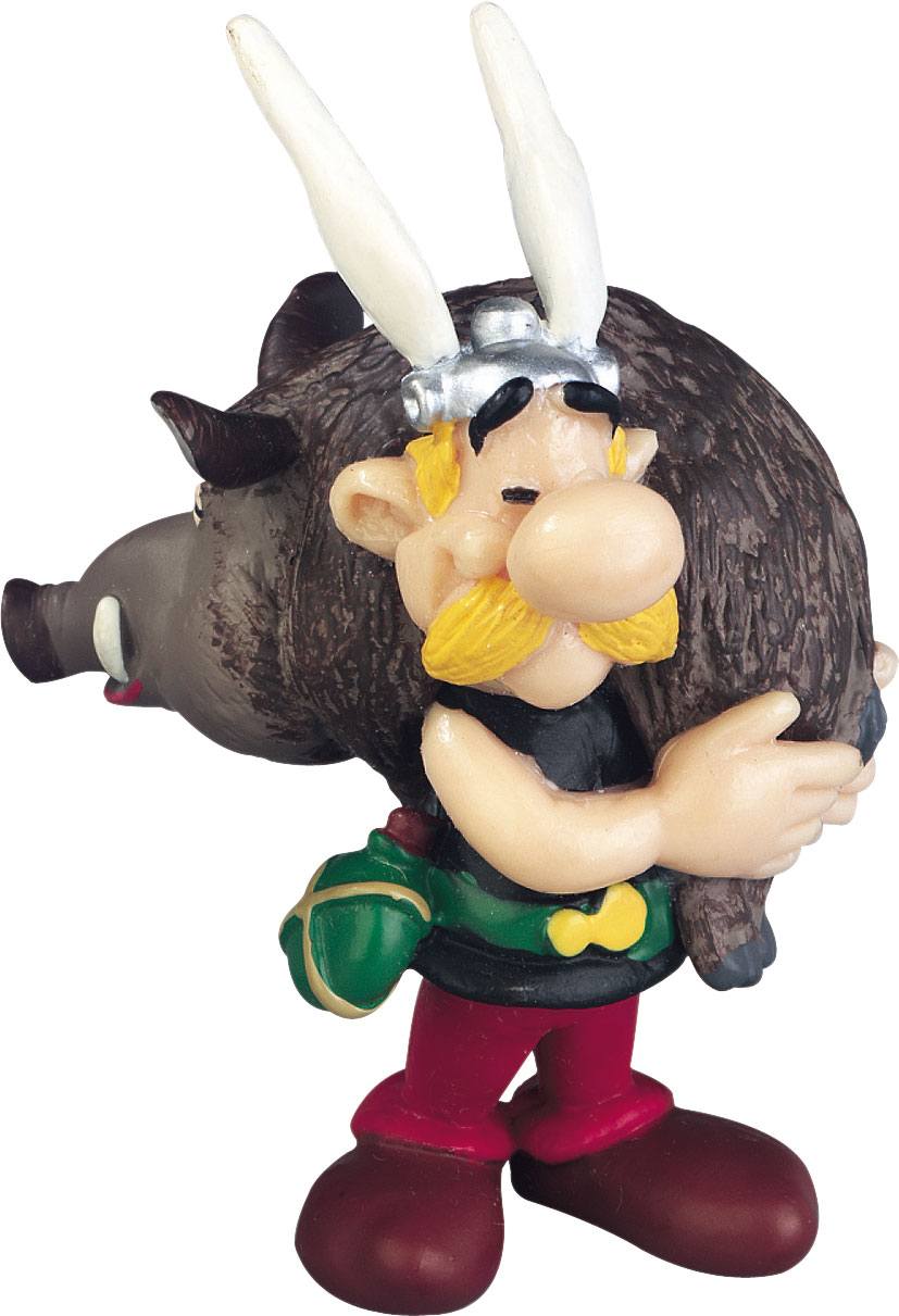 PRE ORDINE - Asterix Figure Asterix holding a Boar 6 cm