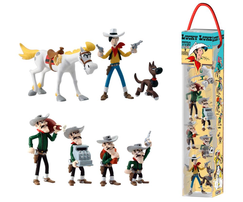 PRE ORDINE - Lucky Luke Mini Figure 7-Pack Characters 4 - 10 cm