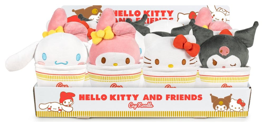 PRE ORDINE - Hello Kitty & Friends Plush Figures - Cup Noodles 16 cm Assortment (24)